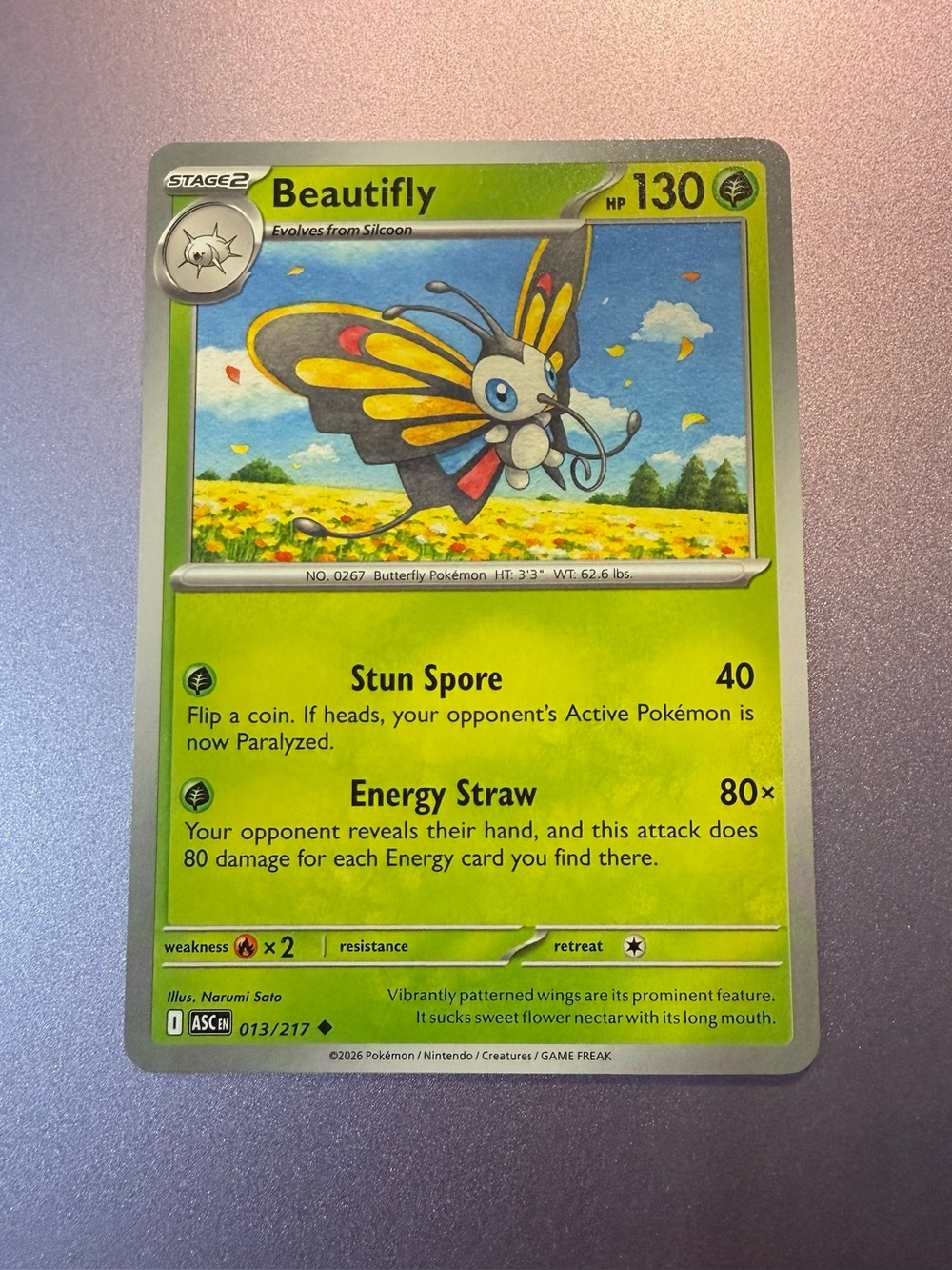 Pokemon TCG Beautifly 013/217